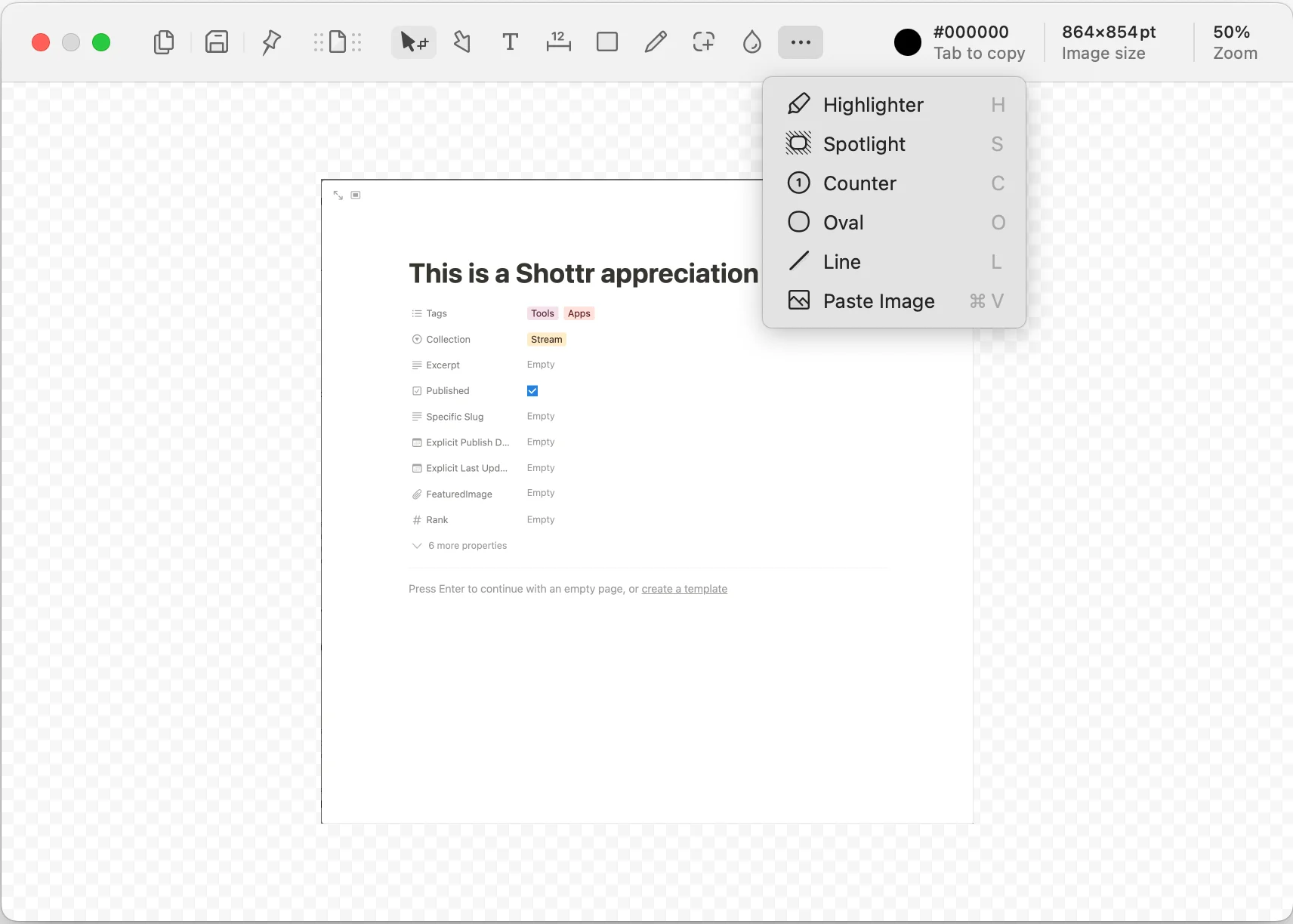 Image uploaded to Notion