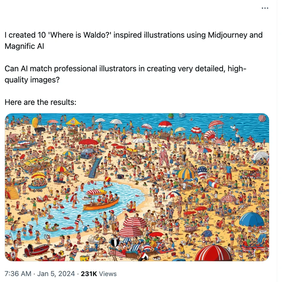 Do they think the actual characters in where is waldo not matter? And that they can have 3 hands?