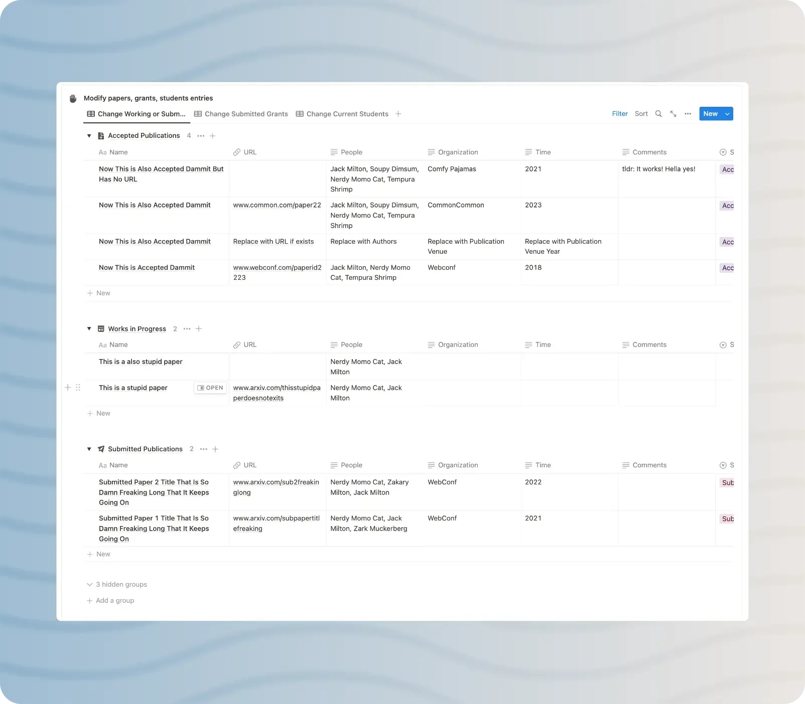 Example of modify callout